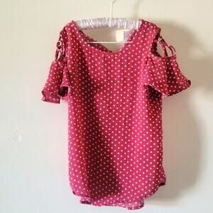 Maoom T-shirt with white polka dots